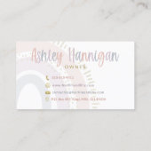 Noch Rin & Rhy Boutique - Niet bewerkbare Sjabloon Visitekaartje (Achterkant)