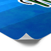 Noch snelle noch Furious Lazy Sloth op de Tak van  Poster (Hoek)