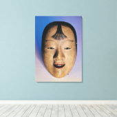 Noch theatermasker van een jongen genaamd canvas afdruk (Insitu (Houten vloer))