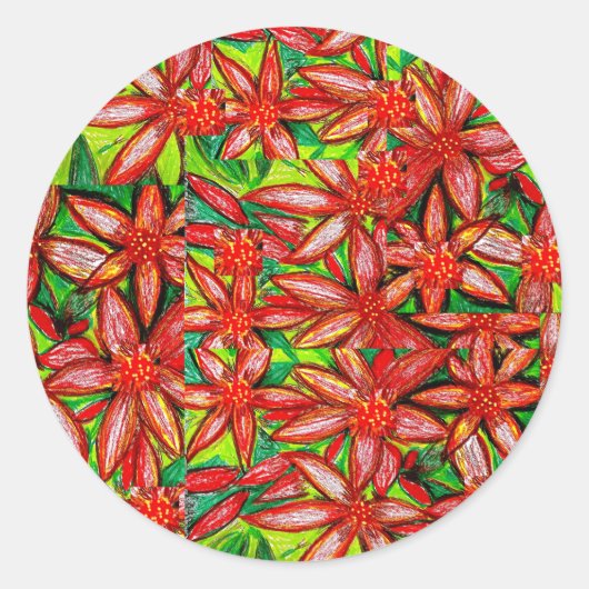 Noche Buenas Ronde Sticker (Voorkant)