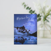 Noche Estrellada en las Montañas Reserva la Fecha Aankondigingskaart (Staand voorkant)