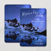 Noche estrellada en las montañas Reserva la Fecha Save The Date (Voorkant / Achterkant)