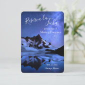 Noche estrellada en las montañas Reserva la Fecha Save The Date (Staand voorkant)