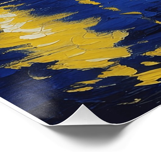 Noche estrellada sobre el rio perfect poster (Hoek)