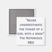 Nochtans bekende RBG onderschat nooit Citaat Magneet (Voorkant / Achterkant)