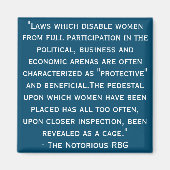 Nochtans beruchte RBG Citaat Magnet (Voorkant)