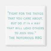 Nochtans beruchte RBG Citaat Magnet (Voorkant)