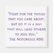 Nochtans beruchte RBG Citaat Magnet (Voorkant)