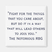 Nochtans beruchte RBG Citaat Magnet (Voorkant)