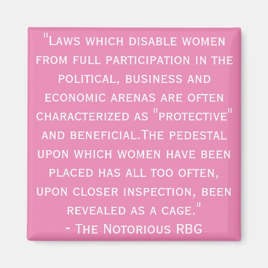 Nochtans beruchte RBG Citaat Magnet (Voorkant)