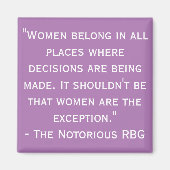 Nochtans beruchte RBG Citaat Magnet (Voorkant)