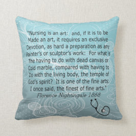 Nochtans Pillow Florence Nightingale Quote Kussen