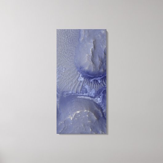 Noctis Labyrinthus formatie op Mars Canvas Afdruk (Voorkant)