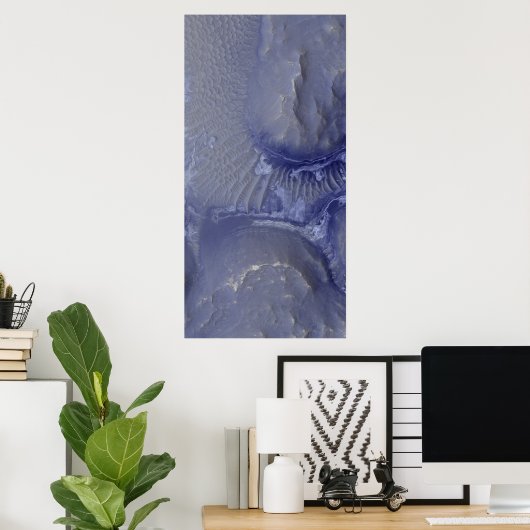 Noctis Labyrinthus formatie op Mars Poster (Thuiskantoor)