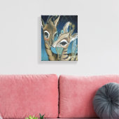 "Nocturale Nuzzles at Nightfall" Canvas Afdruk (Insitu (Woonkamer))