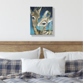 "Nocturale Nuzzles at Nightfall" Canvas Afdruk (Insitu (Slaapkamer))
