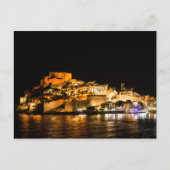 Nocturale verlichting van het kasteel van Peniscol Briefkaart (Voorkant)