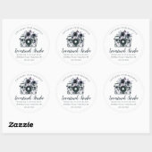 Nocturnal Bloemen Aangepaste Logo Fotografie Busin Ronde Sticker (Vel)