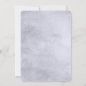 Nocturnal Bloemen Navy Blauw & Grijs Baby Meisje D Kaart (Achterkant)