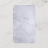 Nocturnal Bloemenmarine Dusty Blue Bruiloft Detail Informatiekaartje (Achterkant)