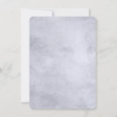 Nocturnal Bloemenmarine Dusty Blue Hexagon Bruilof Kaart (Achterkant)