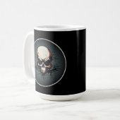Nocturnal Drip Skull Artwork Koffiemok (Voorkant links)