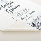 Nocturnal Floral Aan de Moeder van de bruidegom Qu Sherpa Deken (3/4)