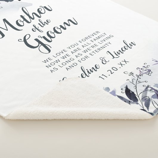 Nocturnal Floral Aan de Moeder van de bruidegom Qu Sherpa Deken (3/4)