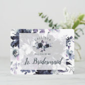 Nocturnal Floral be My Jr. Bridesmaid Voorstel (Staand voorkant)