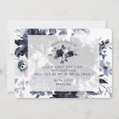 Nocturnal Floral be My Jr. Bridesmaid Voorstel (Achterkant)