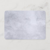 Nocturnal Floral Dusty Blue Wedding Routebeschrijv Informatiekaartje (Achterkant)