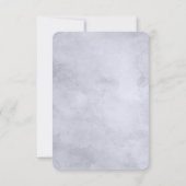 Nocturnal Floral Navy Dusty Blue Brush Strokes Save The Date (Achterkant)