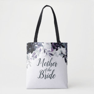 Nocturnal Floral Waterverf Moeder van de bruid Tote Bag
