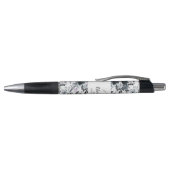 Nocturnal Floral Waterverf Navy Custom Logo Pen (Bovenkant)