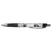 Nocturnal Floral Waterverf Navy Custom Logo Pen (Bodem)