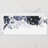Nocturnal Floral Wedding Color Swatch Palette Kaar (Achterkant)