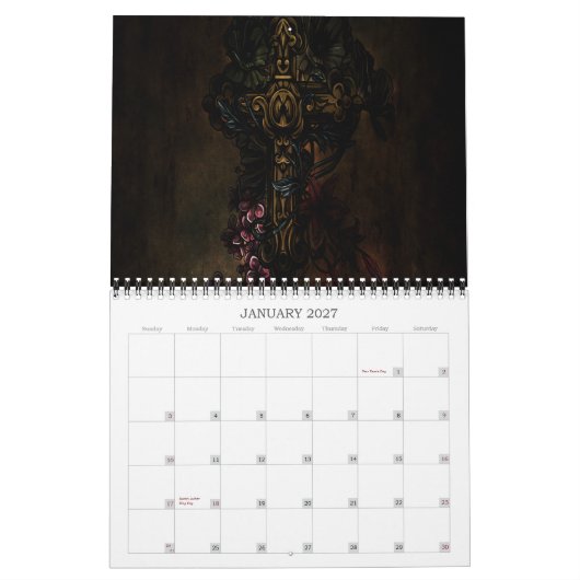 Nocturnal Graphx 2013 Calendar Kalender (Jan 2027)