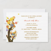 Nocturnal Love Trees Vrijgezellenfeest Kaart (Achterkant)