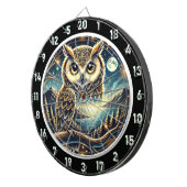 Nocturnal Majesty Owl Dartboard Design Dartbord (Voorkant Rechts)