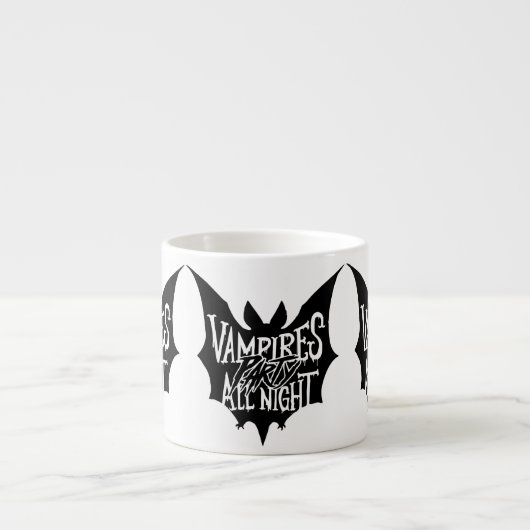 Nocturnal Revelry: Vampier's Halloween Bash Espresso Kop (Voorkant)