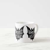 Nocturnal Revelry: Vampier's Halloween Bash Espresso Kop (Voorkant rechts)