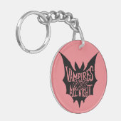 Nocturnal Revelry: Vampier's Halloween Bash Sleutelhanger (Voorkant Links)