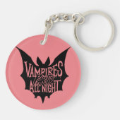 Nocturnal Revelry: Vampier's Halloween Bash Sleutelhanger (Achterkant)