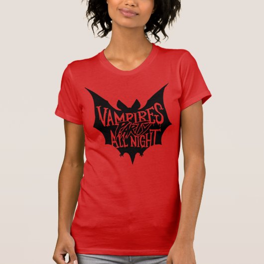 Nocturnal Revelry: Vampier's Halloween Bash T-shirt (Voorkant)