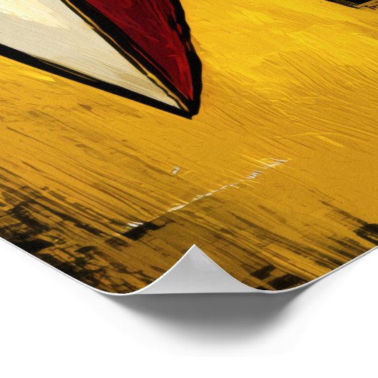 Nocturnal Signal  Contemporary Abstract Expression Poster (Hoek)