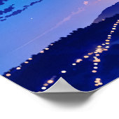 Nocturnal Sky - Landschapsillustratie Art Style Poster (Hoek)