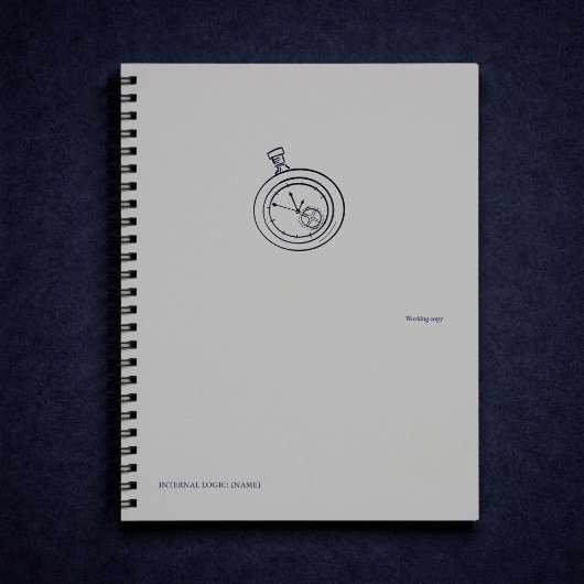 Nocturnal Study dark academia Pocket Watch Notitieboek