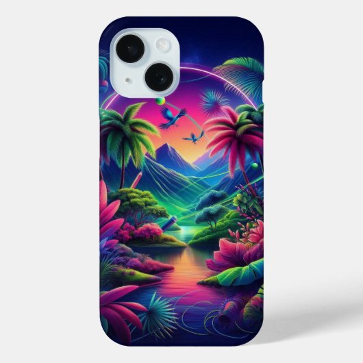 "Nocturnal Tropical Paradise" Case-Mate iPhone Case (Achterkant)