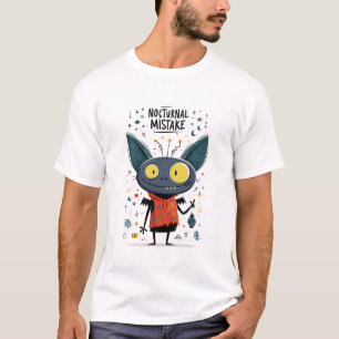 Nocturnale Fout Grappig Vampier Alien Karakter Gi T-shirt