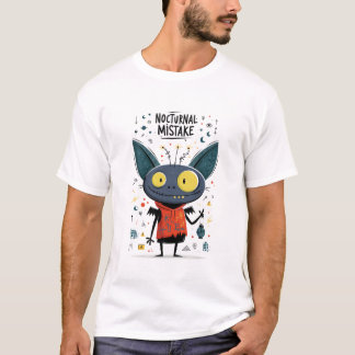 Nocturnale Fout Grappig Vampier Alien Karakter Gi T-shirt